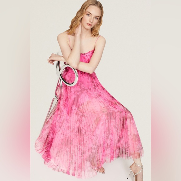 ML Monique Lhuillier Tulle Pink Dress - Picture 6 of 15